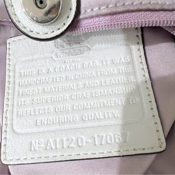 Coach XL Limited Edition Marielle Madison Drawstring Bag | White Leather | $400 - Picture 12 of 13